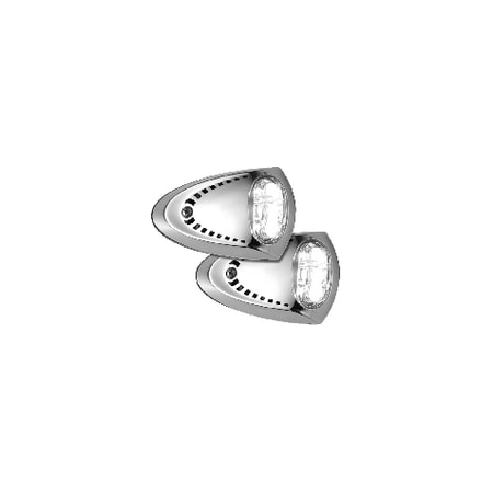 Attwood Attwood 6522SS7 Stainless LED Docking Lights, 2.8" x 4.5", PK2 6522SS7